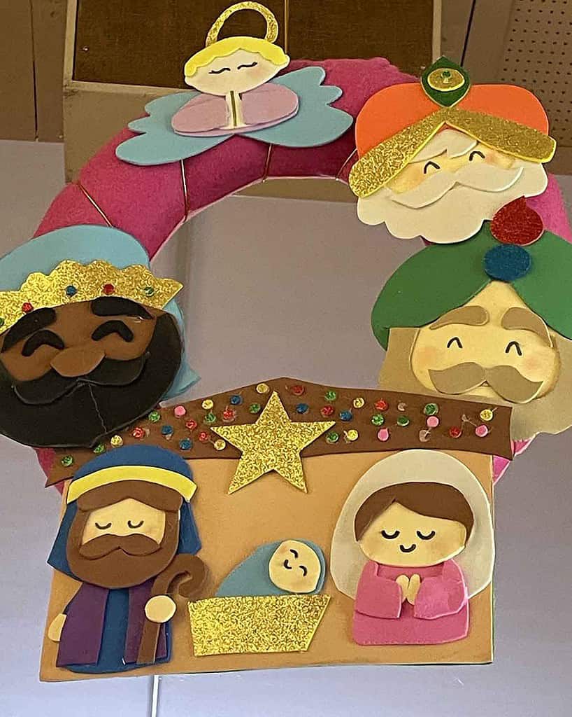 Adornos de Navidad sostenibles Colegio San Gabriel Zuera