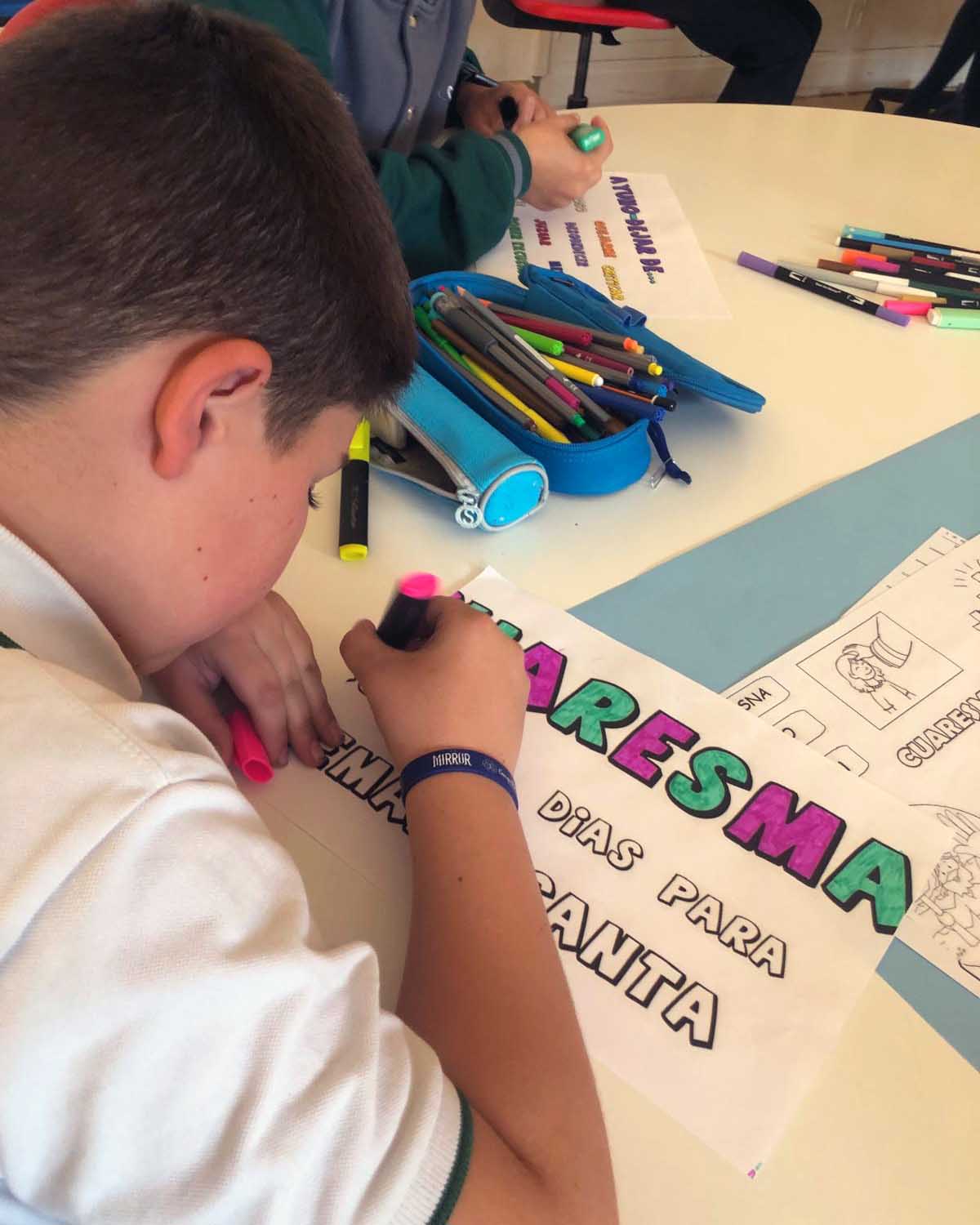Actividades de Semana Santa en el Aula. Colegio San Gabriel Zuera