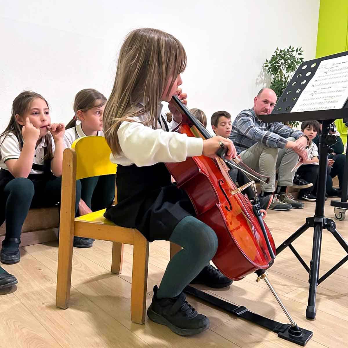 Santa Cecilia y la música Colegio San Gabriel Zuera
