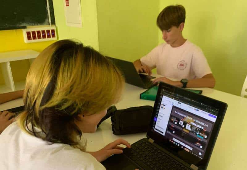 Alumnos del Colegio San Gabriel en Zaragoza